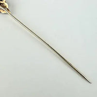 Amethyst Stick Pin with 14k Gold Top and Gold Filled Pin