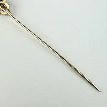 Amethyst Stick Pin with 14k Gold Top and Gold Filled Pin