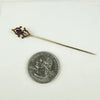 Amethyst Stick Pin with 14k Gold Top and Gold Filled Pin