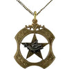 Antique 10k Gold Masonic Pendant on a Gold Filled Chain