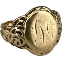 Antique 10k Gold Signet Ring