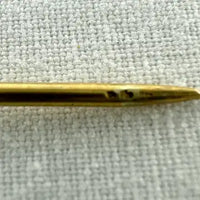 Antique 10k Gold Turquoise and Pearl Stick Pin