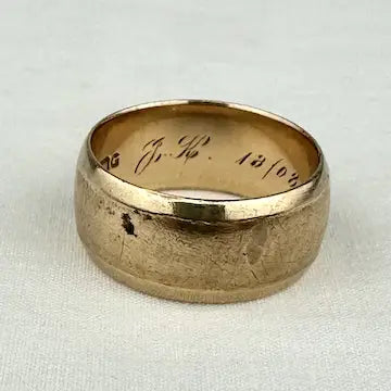Antique 10k Rose Gold Men’s Wedding Band