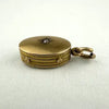 Antique 10k Yellow Gold Diamond Locket Charm