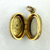 Antique 10k Yellow Gold Diamond Locket Charm