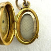 Antique 10k Yellow Gold Diamond Locket Charm