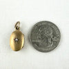 Antique 10k Yellow Gold Diamond Locket Charm