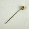 Antique 14k Gold Diamond Love Knot Stick Pin