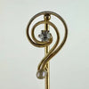 Antique 14k Gold Diamond and Pearl Stick Pin