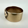 Antique 14k Gold Letter P Cigar Band Ring