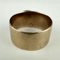 Antique 14k Gold Letter P Cigar Band Ring