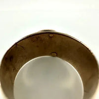 Antique 14k Gold Letter P Cigar Band Ring