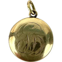 Antique 14k Gold Locket Charm or Pendant