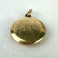 Antique 14k Gold Locket Charm or Pendant