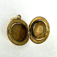 Antique 14k Gold Locket Charm or Pendant