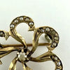 Antique 14k Gold Pearl Watch or Locket Pin