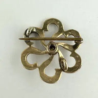 Antique 14k Gold Pearl Watch or Locket Pin
