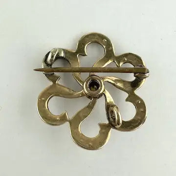 Antique 14k Gold Pearl Watch or Locket Pin
