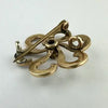 Antique 14k Gold Pearl Watch or Locket Pin