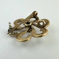 Antique 14k Gold Pearl Watch or Locket Pin