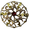 Antique 14k Gold Ruby Pin