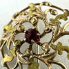 Antique 14k Gold Ruby Pin
