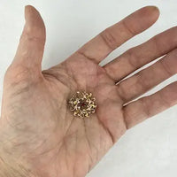 Antique 14k Gold Ruby Pin