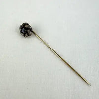 Antique 14k Gold Sapphire Love Knot Stick Pin