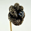 Antique 14k Gold Sapphire Love Knot Stick Pin