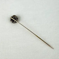 Antique 14k Gold Sapphire Love Knot Stick Pin