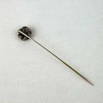 Antique 14k Gold Sapphire Love Knot Stick Pin