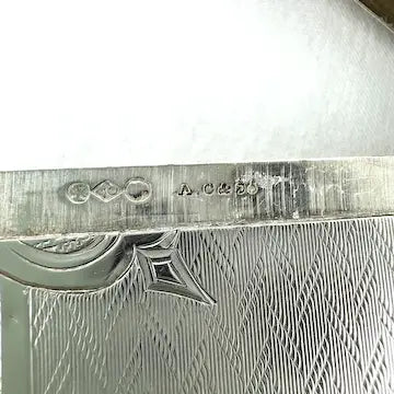 Antique Albert Coles Silver Calling Card Case