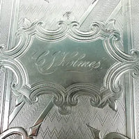 Antique Albert Coles Silver Calling Card Case