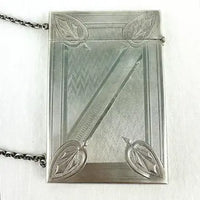 Antique Albert Coles Silver Calling Card Case