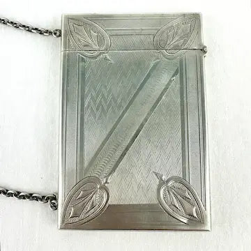Antique Albert Coles Silver Calling Card Case