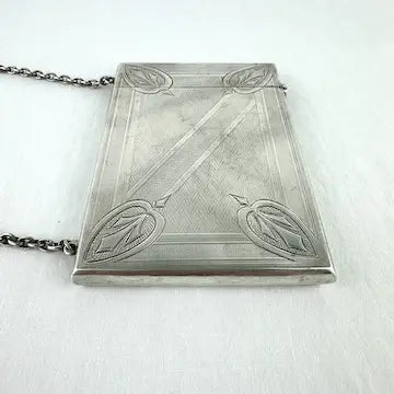 Antique Albert Coles Silver Calling Card Case