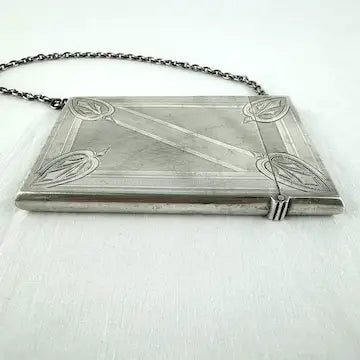 Antique Albert Coles Silver Calling Card Case