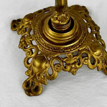Antique Art Nouveau Figural Swivel Shaving Mirror