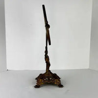 Antique Art Nouveau Figural Swivel Shaving Mirror