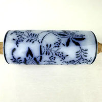 Antique Blue Onion Pattern Porcelain Rolling Pin