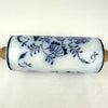 Antique Blue Onion Pattern Porcelain Rolling Pin