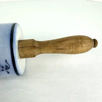 Antique Blue Onion Pattern Porcelain Rolling Pin