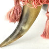 Antique Bovine Horn Primitive Pin Cushion