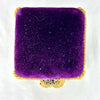 Antique Bovine Horn Primitive Square Purple Pin Cushion