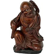 Antique Boxwood Carving of Chinese Immortal Deity