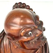 Antique Boxwood Carving of Chinese Immortal Deity