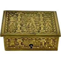 Antique Cast Bronze Jewelry Box made in Spain
