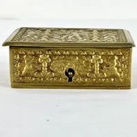 Antique Cast Bronze Jewelry Box made in Spain