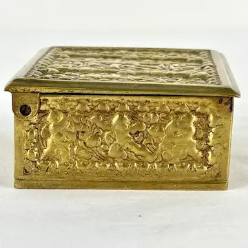 Antique Cast Bronze Jewelry Box made in Spain