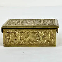 Antique Cast Bronze Jewelry Box made in Spain